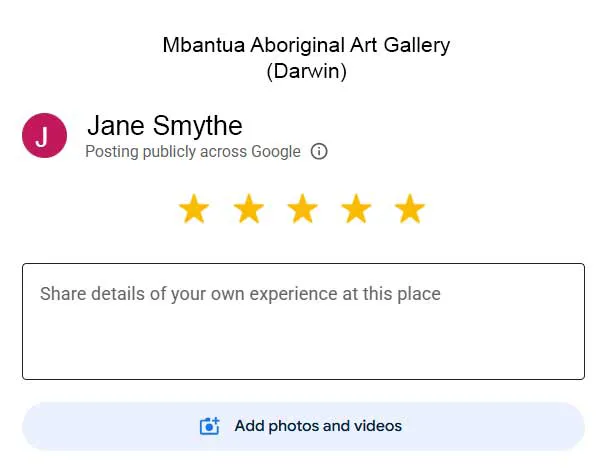 Google Review - Darwin