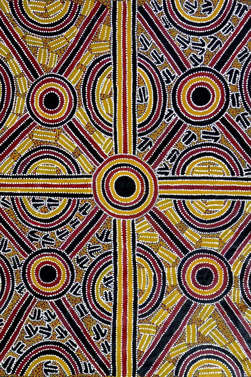 Aboriginal artwork depicting native animals